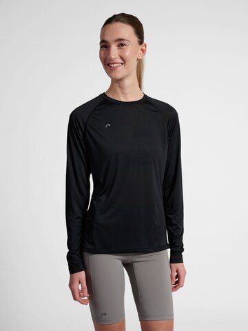 Newline Funktionsbluse 'Beat' i sort: forside