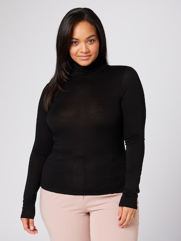 Guido Maria Kretschmer Curvy Shirt 'Rana' in Zwart: voorkant