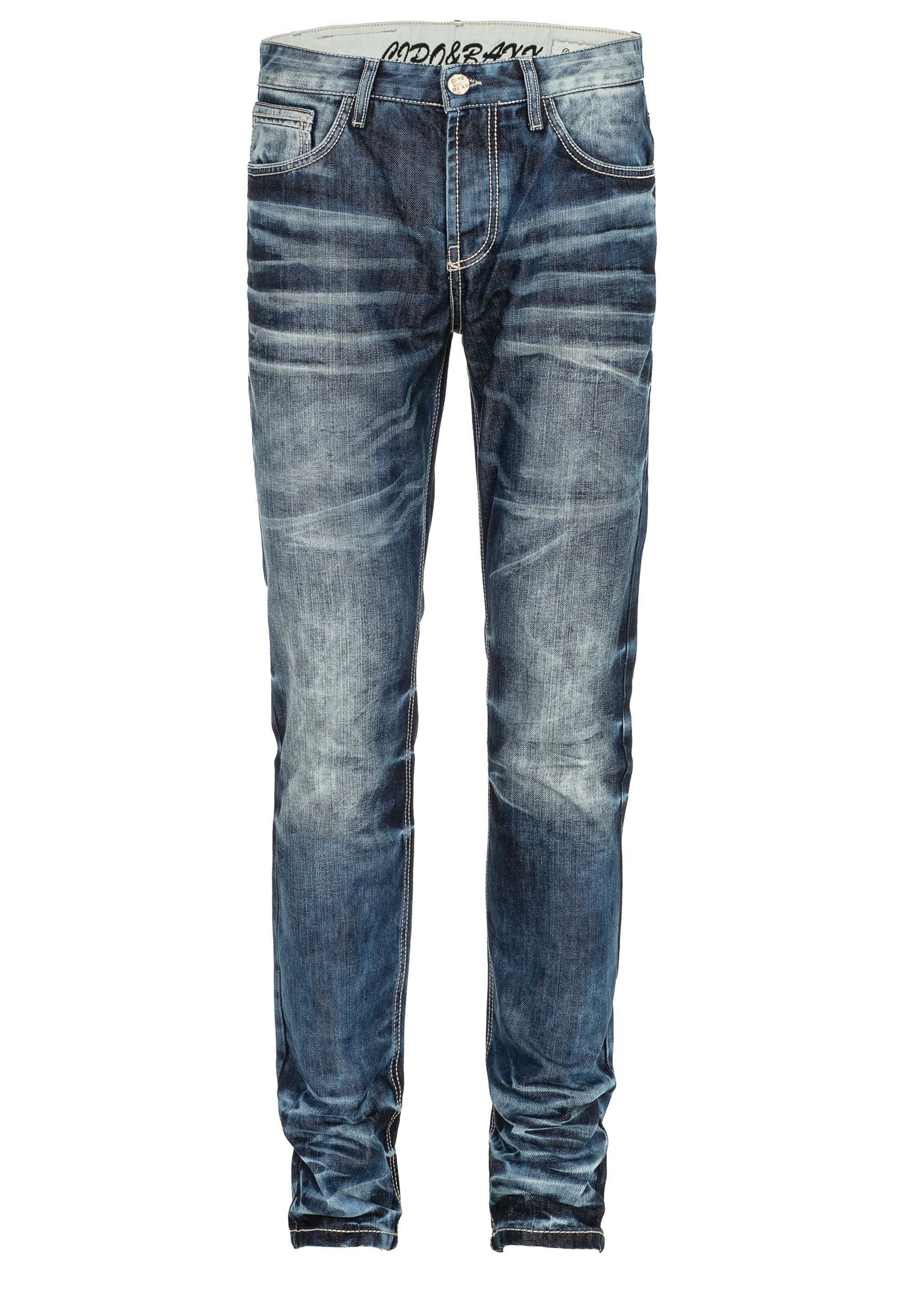 CIPO & BAXX Regular Jeans 'Justice' in Blau: Vorderseite