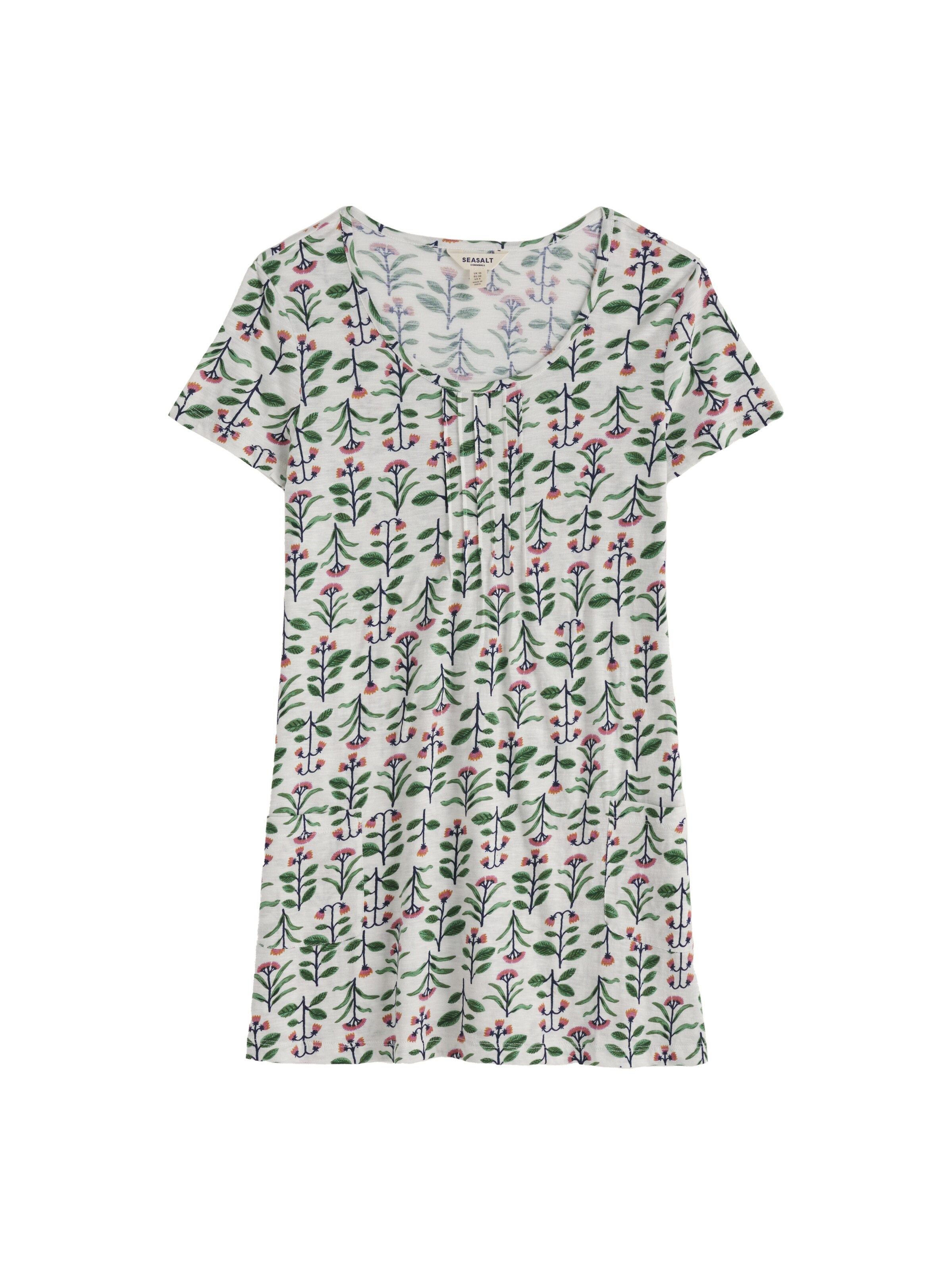 Seasalt Cornwall Tuniek 'Buzy Lizzy' in Wit: voorkant