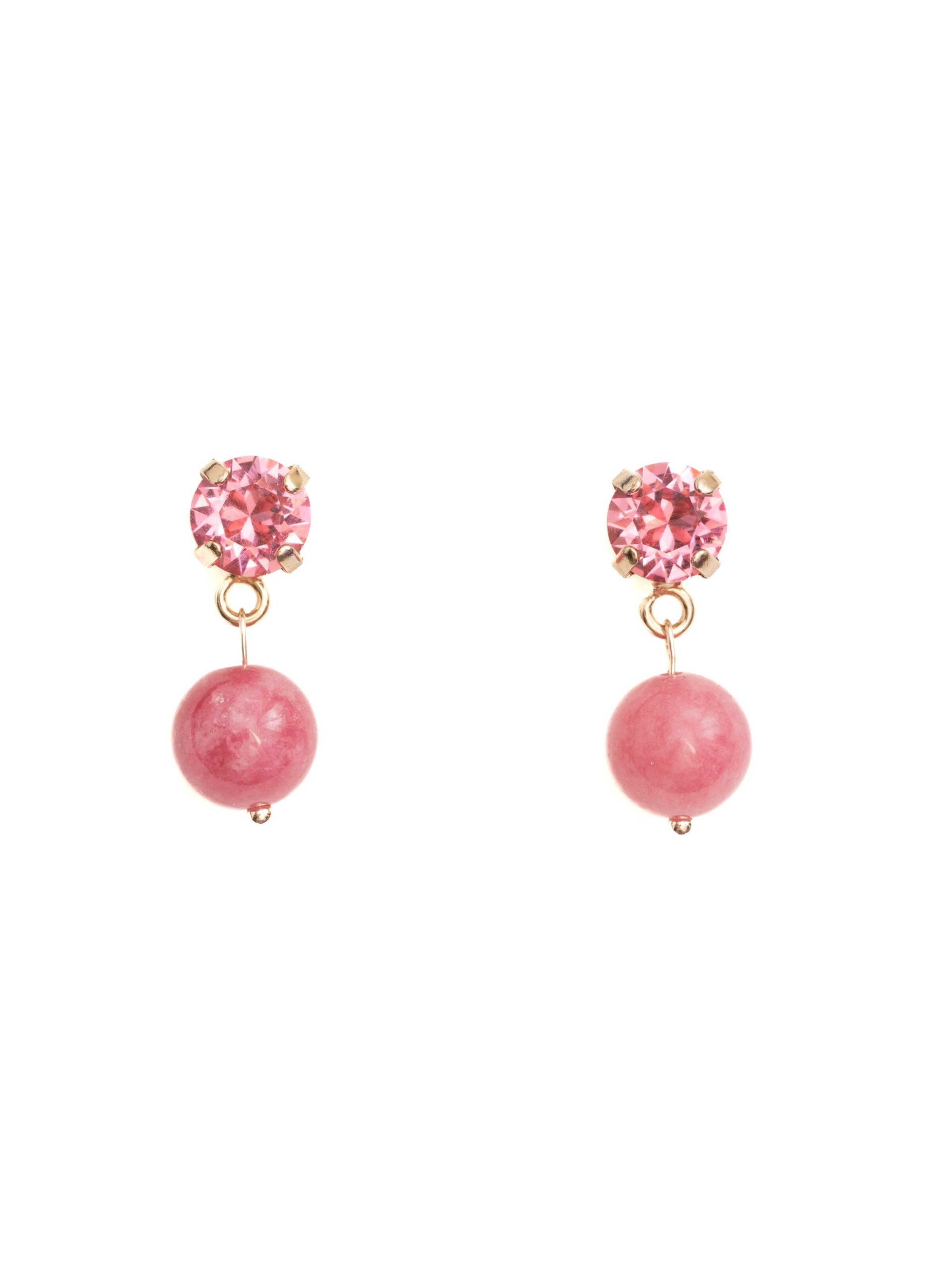 Secret Stones Earrings 'Pink beauty' in Pink: front