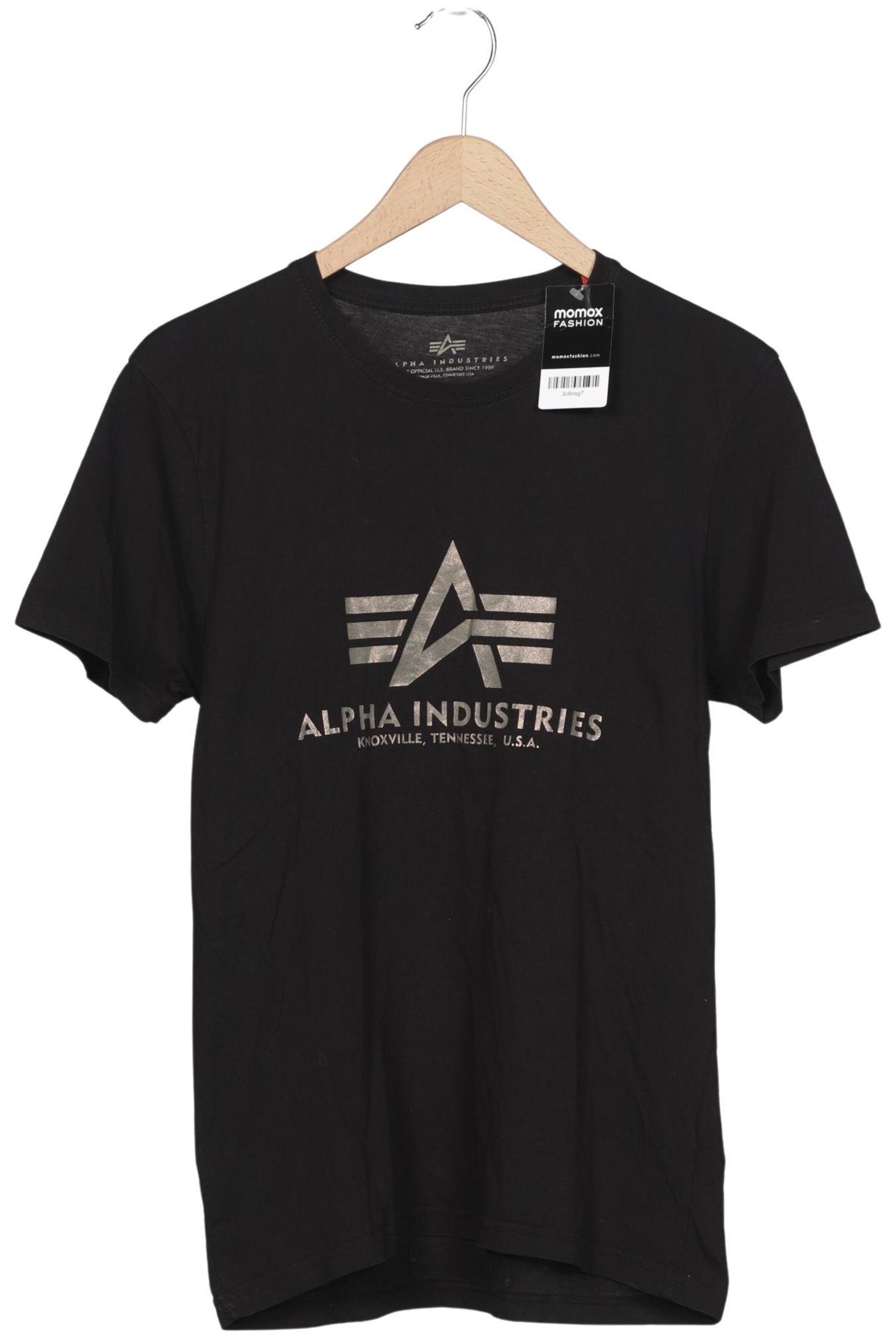 ALPHA INDUSTRIES Shirt in M in Black: front
