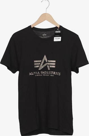 ALPHA INDUSTRIES Shirt in M in Black: front