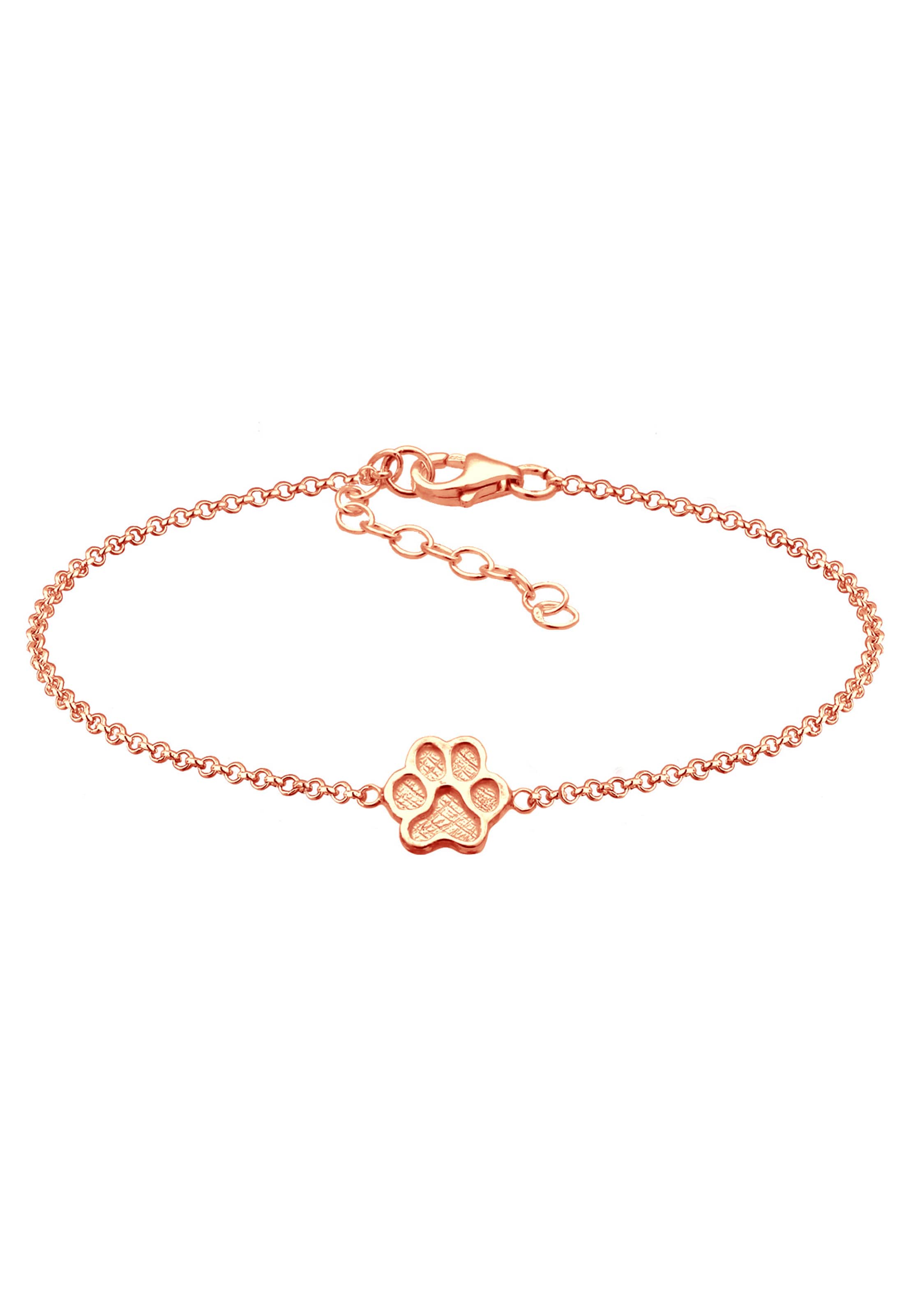 ELLI Armband 'Pfote' in Gold: Vorderseite