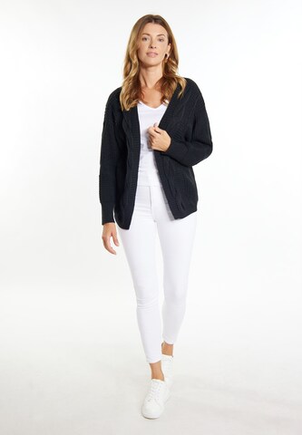 usha WHITE LABEL Knit Cardigan 'Vanne' in Black