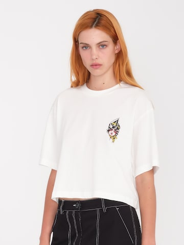 Volcom Shirt 'DRUMSTONE' in Wit: voorkant