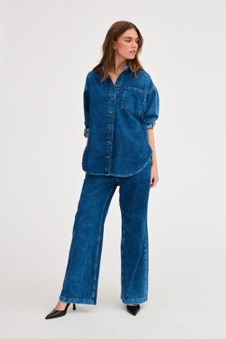 My Essential Wardrobe Bluse 'Malo' i blå