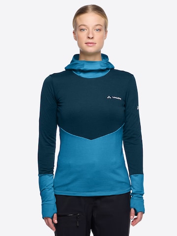 VAUDE Functioneel shirt 'Monviso' in Blauw: voorkant