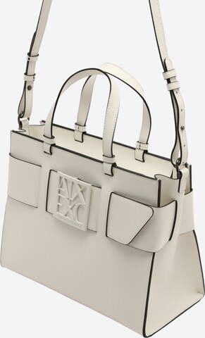 ARMANI EXCHANGE - Bolso de mano en blanco: frente