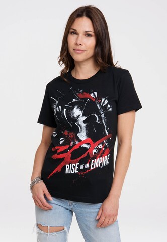 LOGOSHIRT Shirt '300 - Rise of an Empire' in Black: front