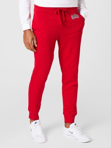 GAP - Tapered Pantalón en rojo: frente