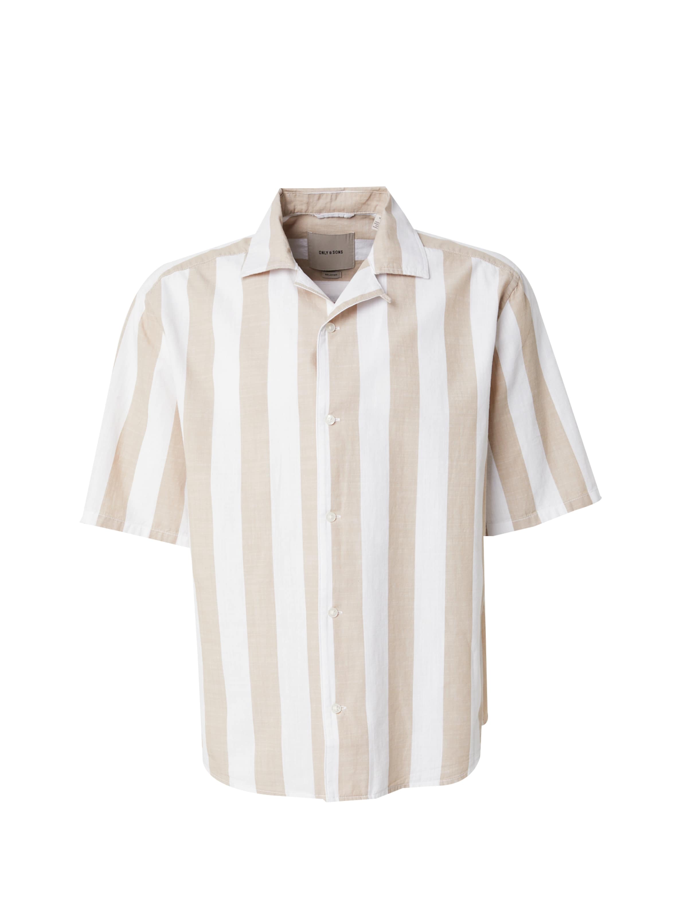Only & Sons Comfort Fit Риза 'ONSTES' в бежово: отпред