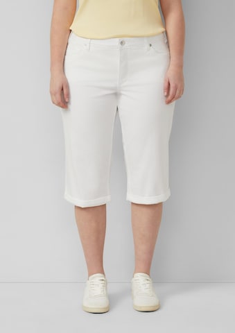 QS Slimfit Jeans 'Catie' in Weiß: Vorderseite