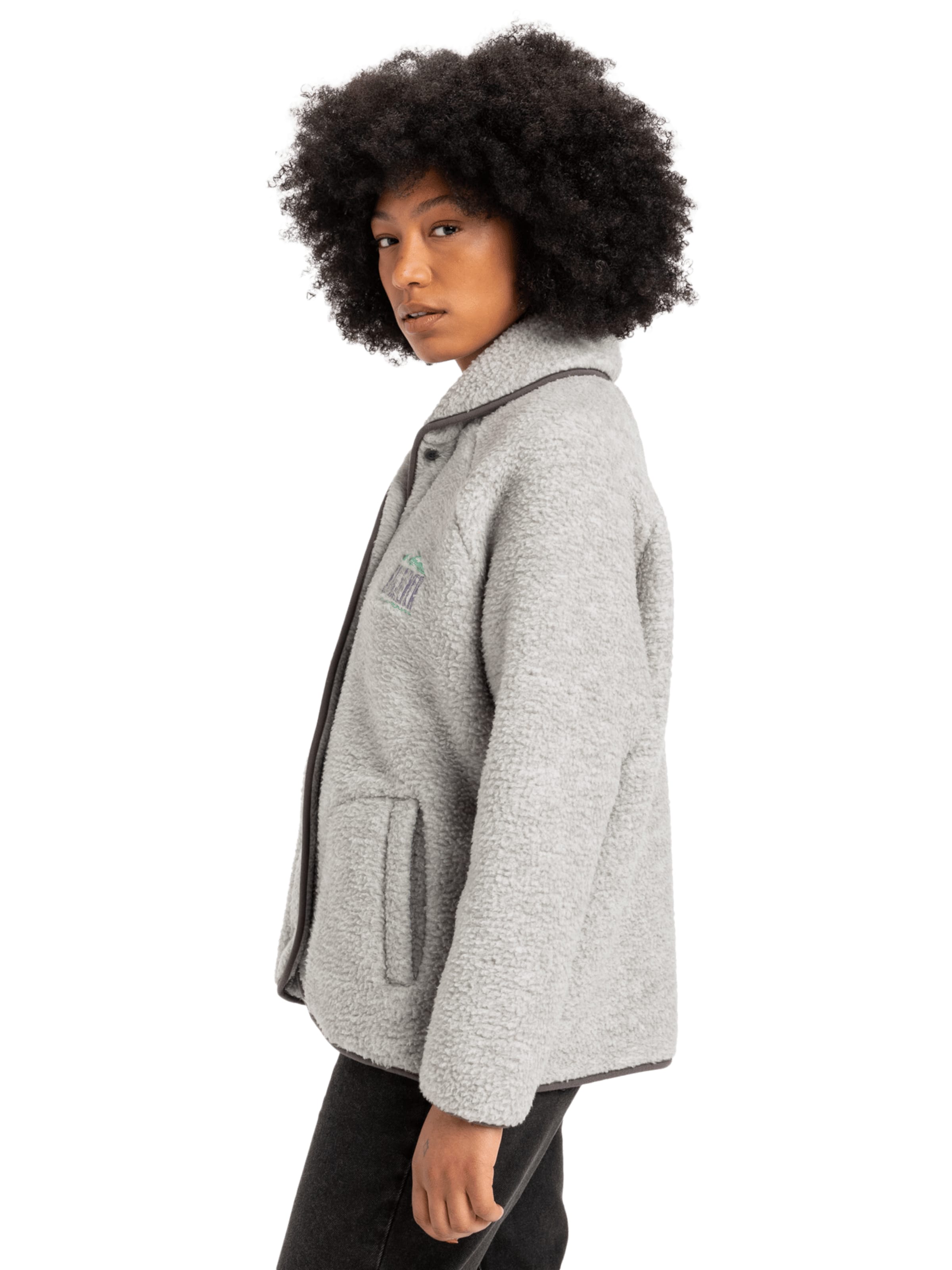 QUIKSILVER Fleecejacke 'Sherpa Heather' in Grau