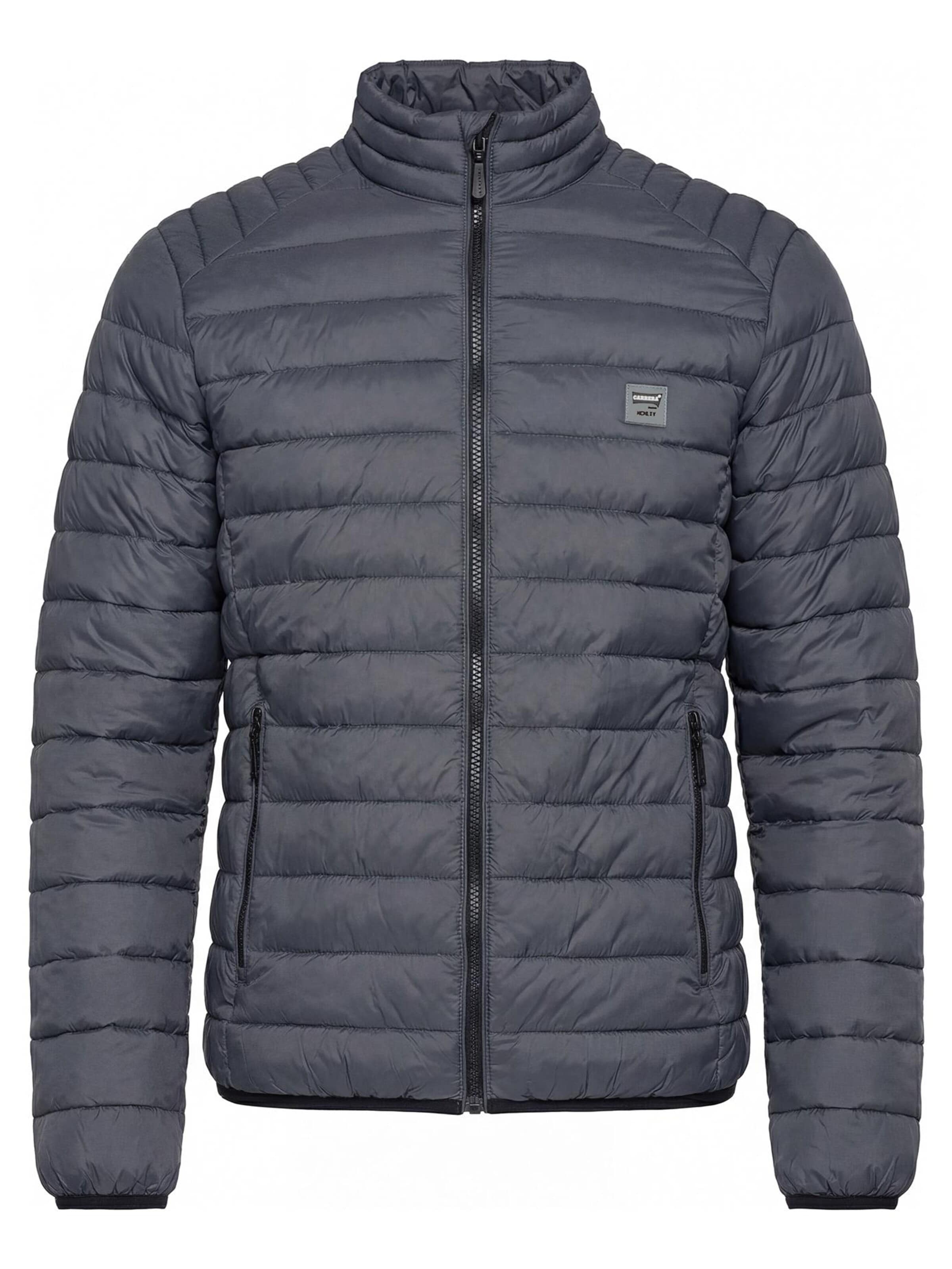 Carrera Jeans Outdoorjacke 'Upright-Collar'‌‌‌‌‌‌‌ in Grau