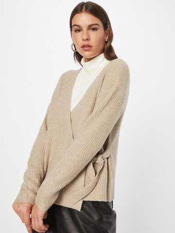 Pull-over 'Gabi' ONLY en marron : devant