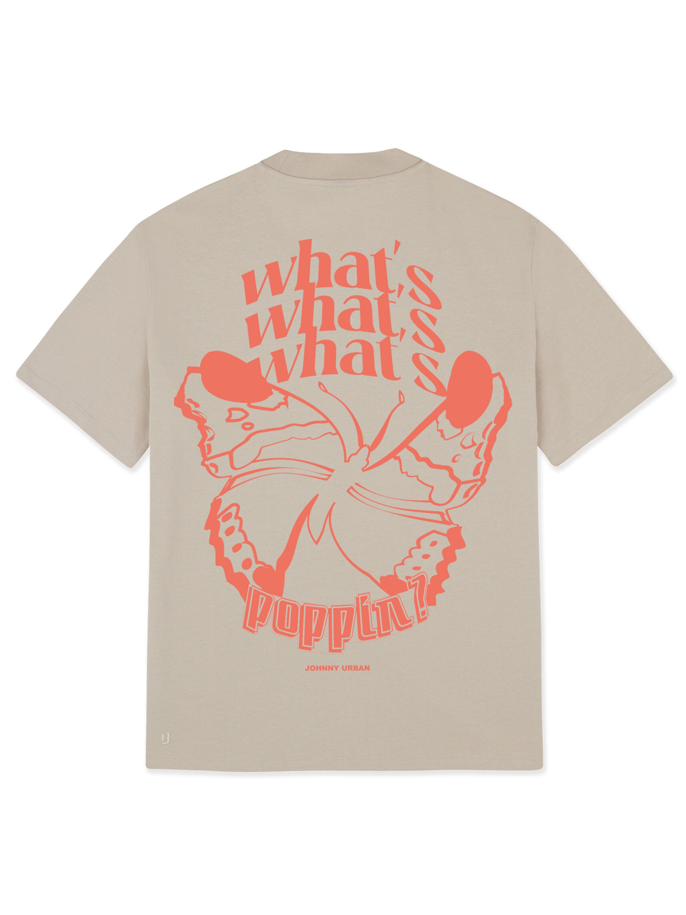 Johnny Urban T-Shirt 'Sammy Schmetterling' in Beige