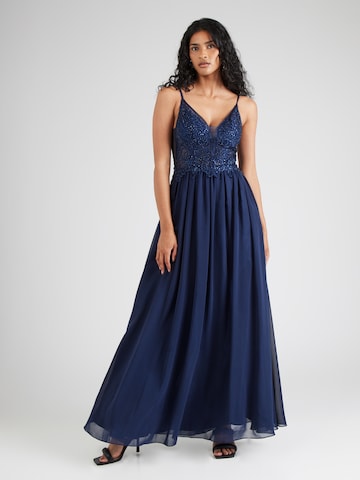 mascara Evening dress 'EMB' in Blue: front