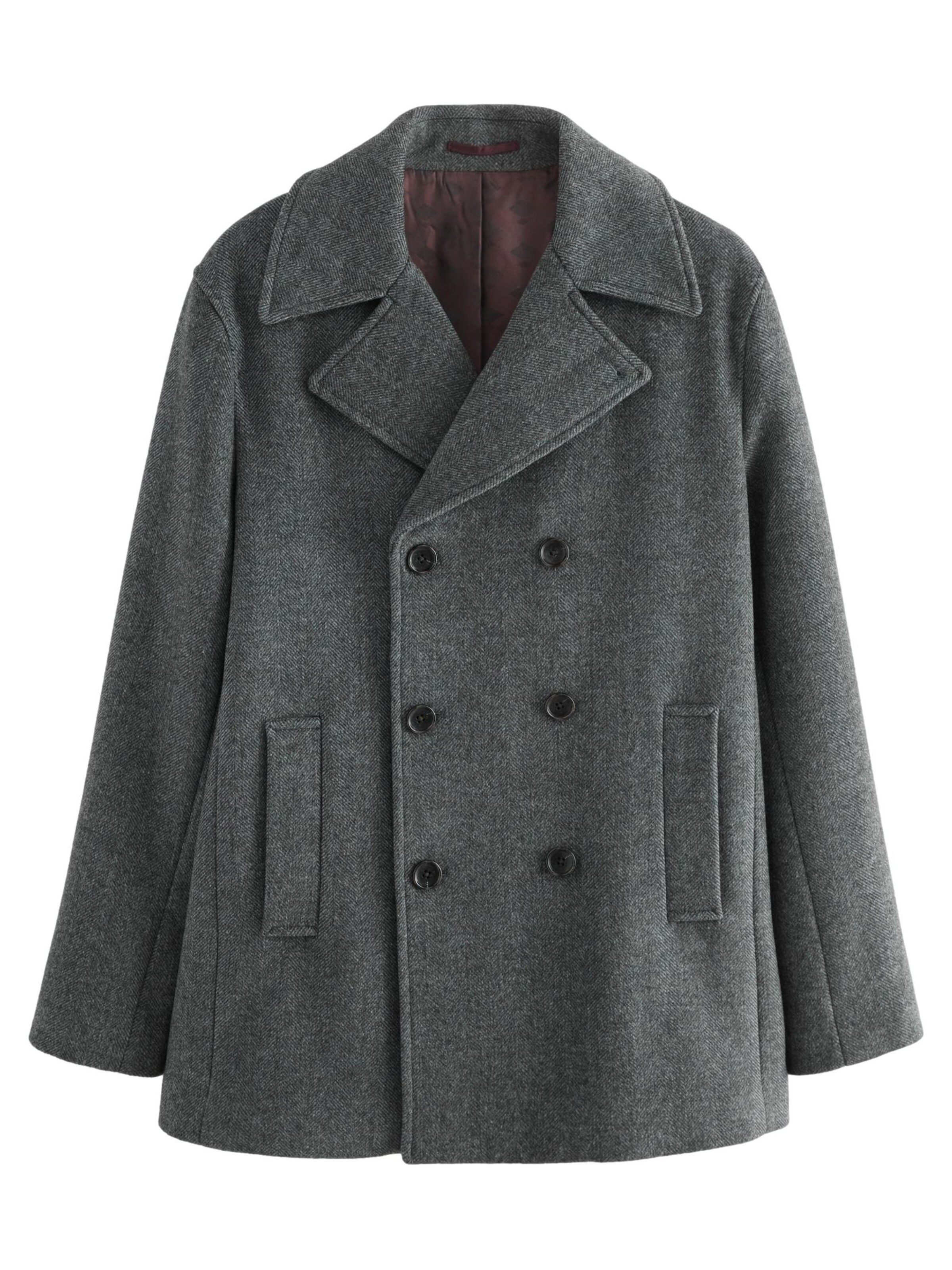 Next Преходно палто в сиво: отпред