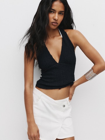 Pull&Bear Rok in Wit: voorkant