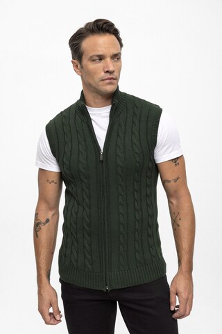 Felix Hardy Bodywarmer in Groen: voorkant