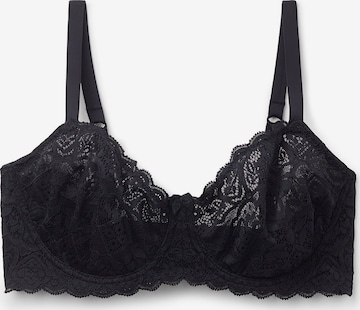 INTIMISSIMI Balconette Bra 'Daniela' in Black: front