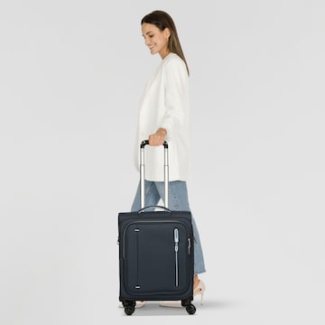 Valisette American Tourister en bleu : devant