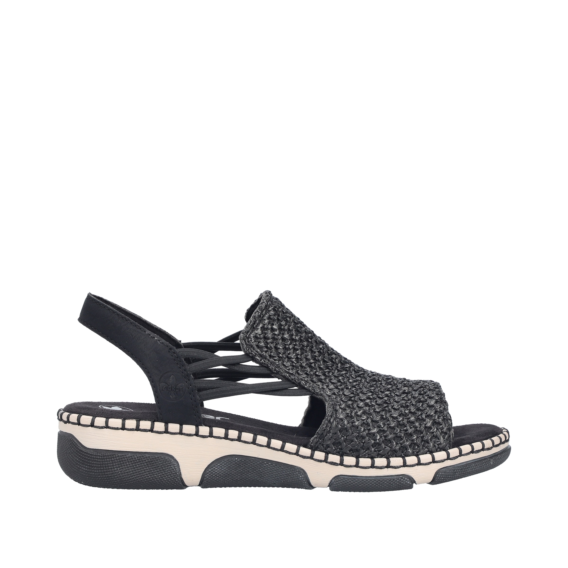 Sandales à lanières Rieker en noir