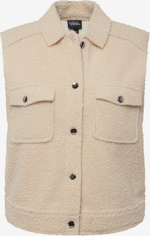 Gilet Ulla Popken en beige : devant