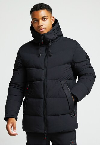 Zavetti Canada - Parka de inverno 'Zeoti' em preto: frente
