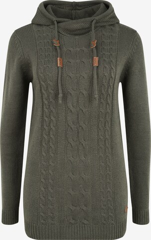 Pullover 'Cable' di Oxmo in verde: frontale