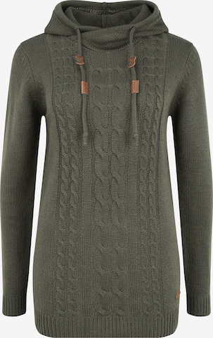 Oxmo Sweater 'Cable' in Green: front