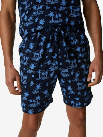 Marks & Spencer Pyjama kort in Blauw