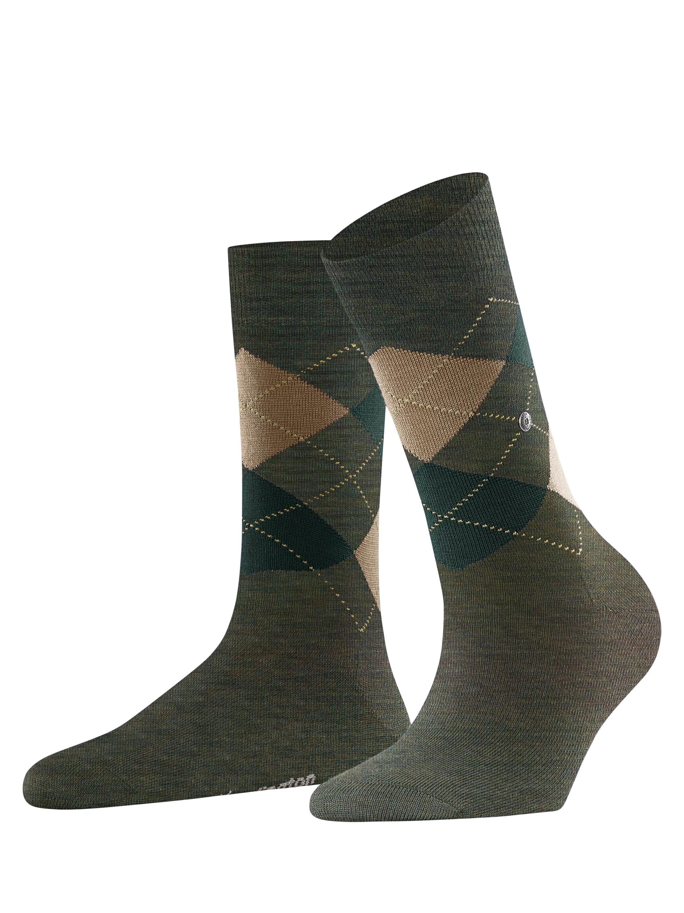 BURLINGTON Socken 'Melange Marylebone'‌‌ in Grün: Vorderseite