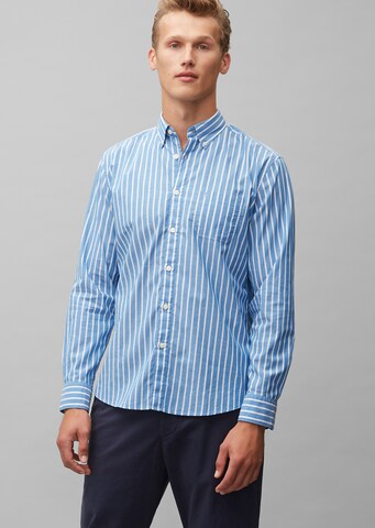 Marc O'Polo Comfort fit Overhemd in Blauw: voorkant