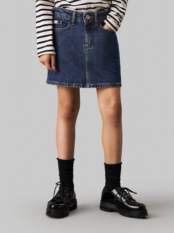 Jupe Calvin Klein Jeans en bleu : devant