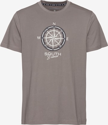 DELMAO T-Shirt in Grau: Vorderseite