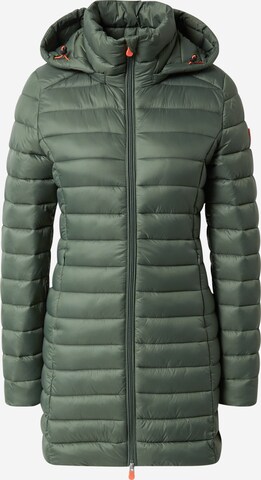 SAVE THE DUCK Between-Seasons Coat 'CAROL' in Green: front