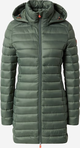 SAVE THE DUCK Between-seasons coat 'CAROL' in Green: front