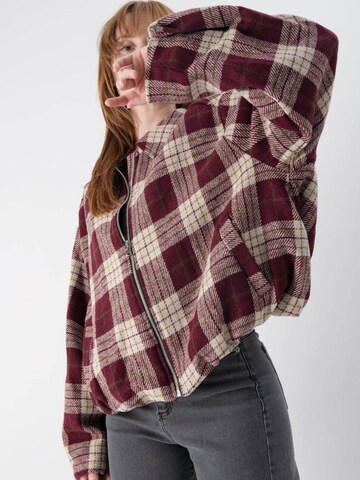 MND Between-season jacket 'Wine Quadrus' in Mixed colours