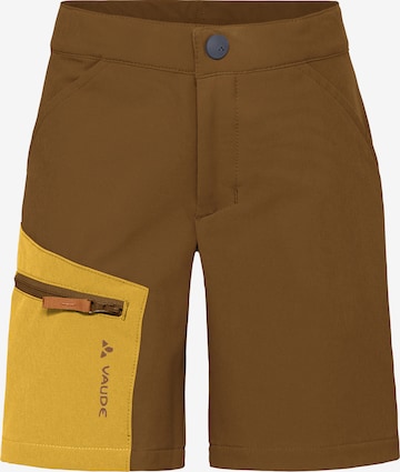 VAUDE Outdoor trousers 'Rokua' in Brown: front