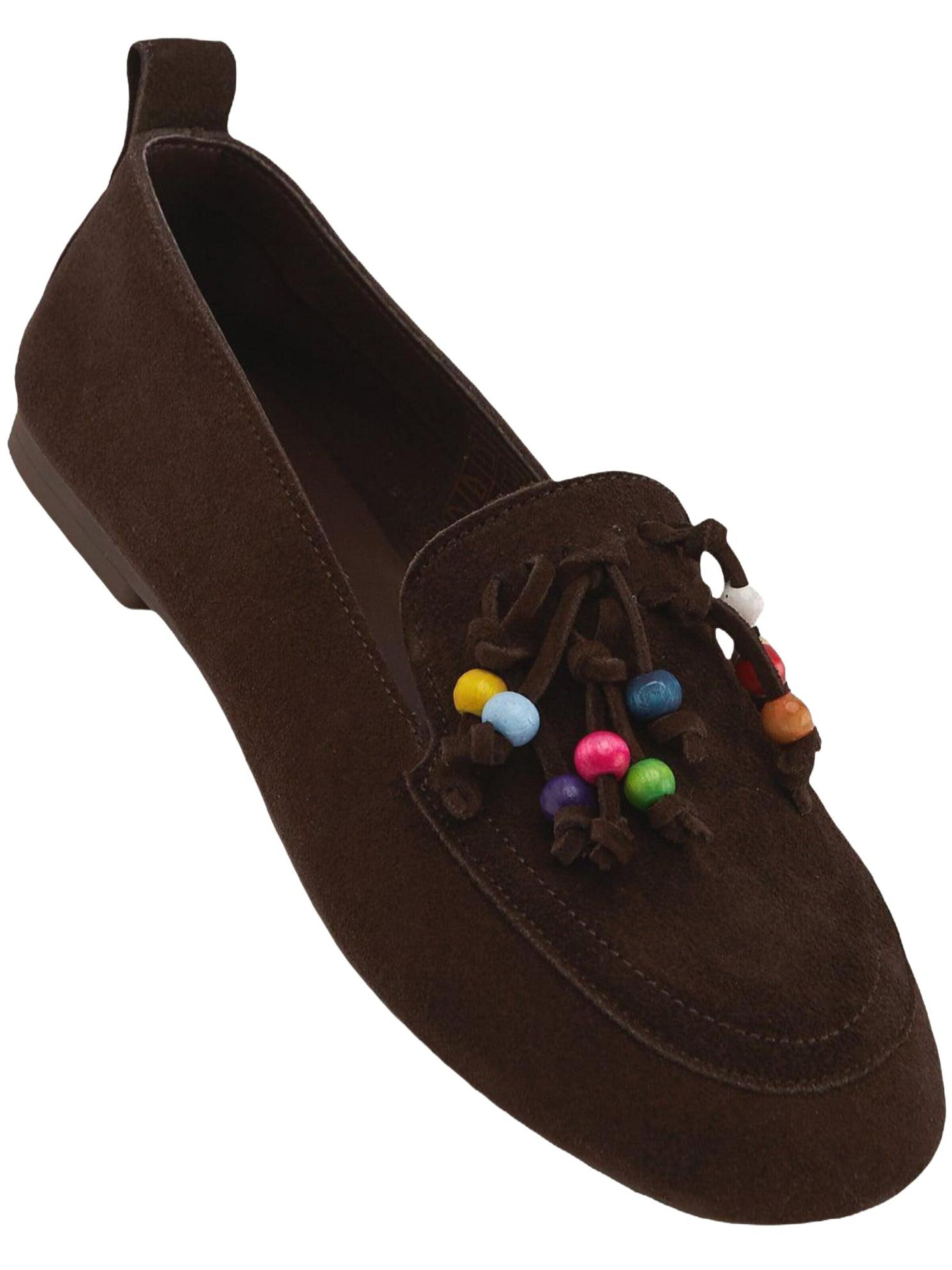 Limoya Mokassin 'Benita'‌‌‌‌ in Braun: Vorderseite