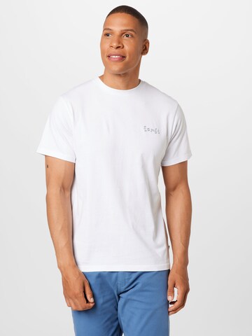forét Shirt 'LAKE' in Wit: voorkant