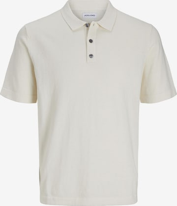 JACK & JONES Poloshirt 'JJEEmil' in Weiß: Vorderseite