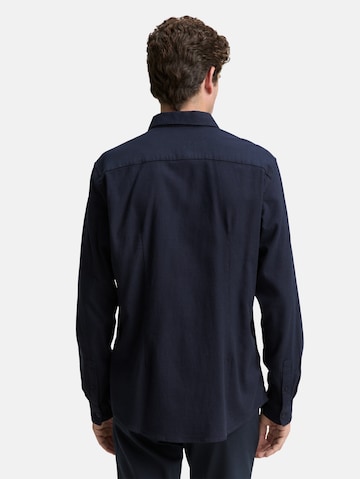 TOM TAILOR Slim fit Button Up Shirt in Blue
