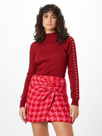 PIECES Pullover 'MILLA' in Rot: predná strana