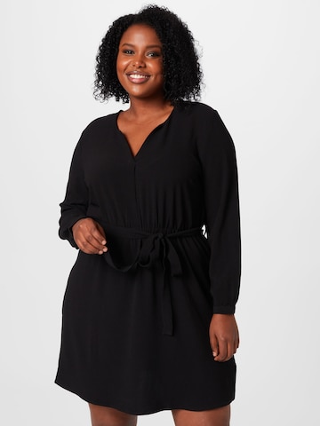 Rochie 'Stina' de la ABOUT YOU Curvy pe negru: față