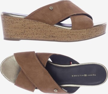 TOMMY HILFIGER Sandals & High-Heeled Sandals in 40 in Brown: front