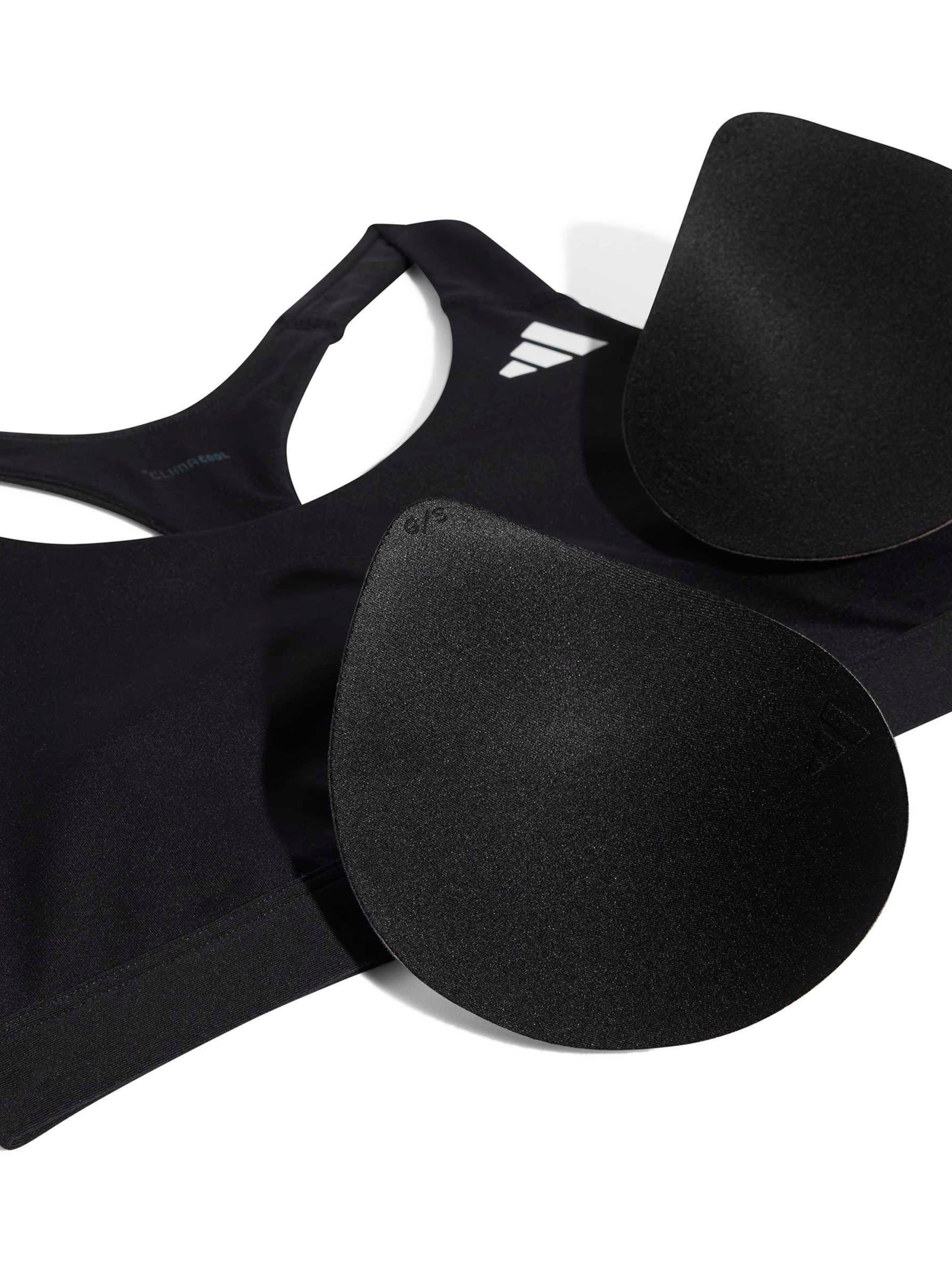 ADIDAS PERFORMANCE Korzetová Sportovní podprsenka 'OPT ESS' – černá