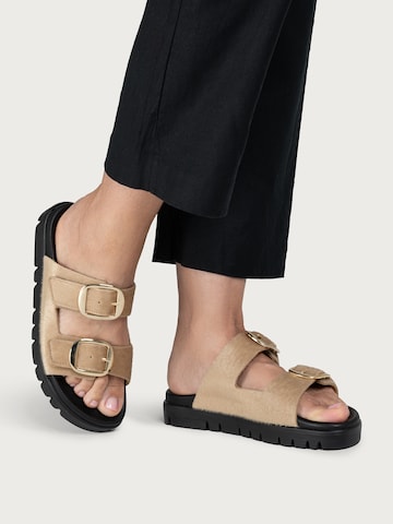 VITAFORM Pantolette in Beige: Vorderseite